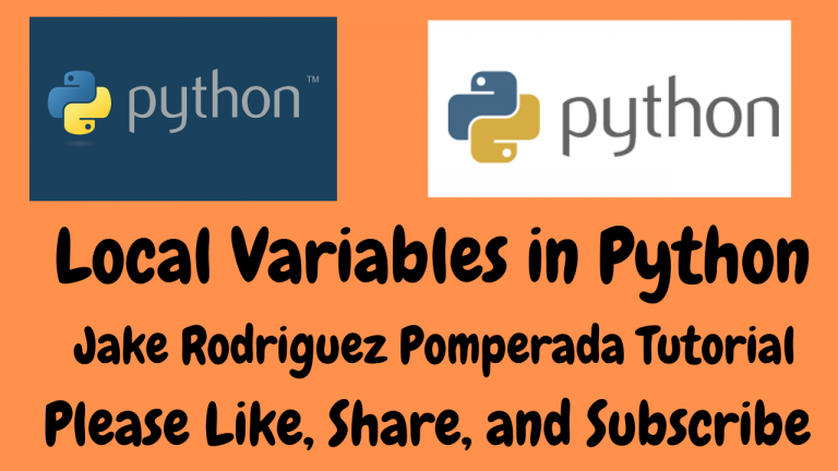 Local Variables in Python - Free Computer Programming Source Codes To All