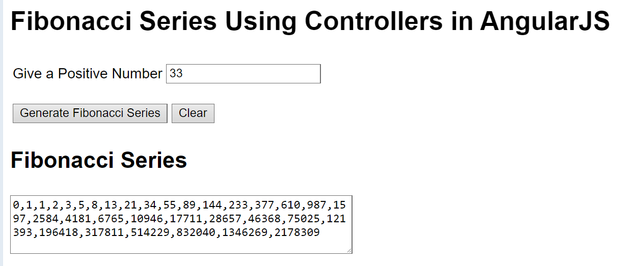 Fibonacci Series Using Controllers in AngularJS - Free Computer ...