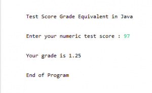 Test Score Grade Equivalent in Java – Free Computer Programming Source ...