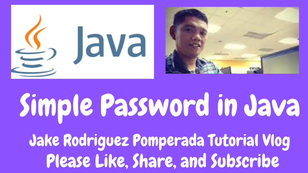 Simple Password in Java - Free Computer Programming Source Codes To All