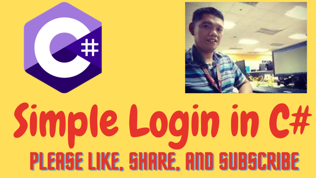 Simple Login in C# - Free Computer Programming Source Codes To All