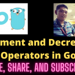 Increment and Decrement Operators in Go